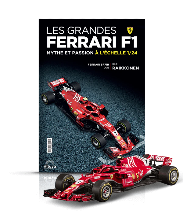 Modèle Réduit 1/24 Ferrari SF71H F1 2018 - Kimi Räikkönen Altaya Neuf