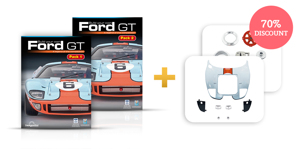 Ford GT car scale model 1/8 DeAgostini UK