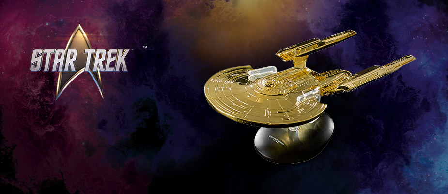Fan スタートレック コレクション U.S.S.エンタープライズ G Gold-Plated USS ENTERPRISE-G Starship Model - Fanhome US